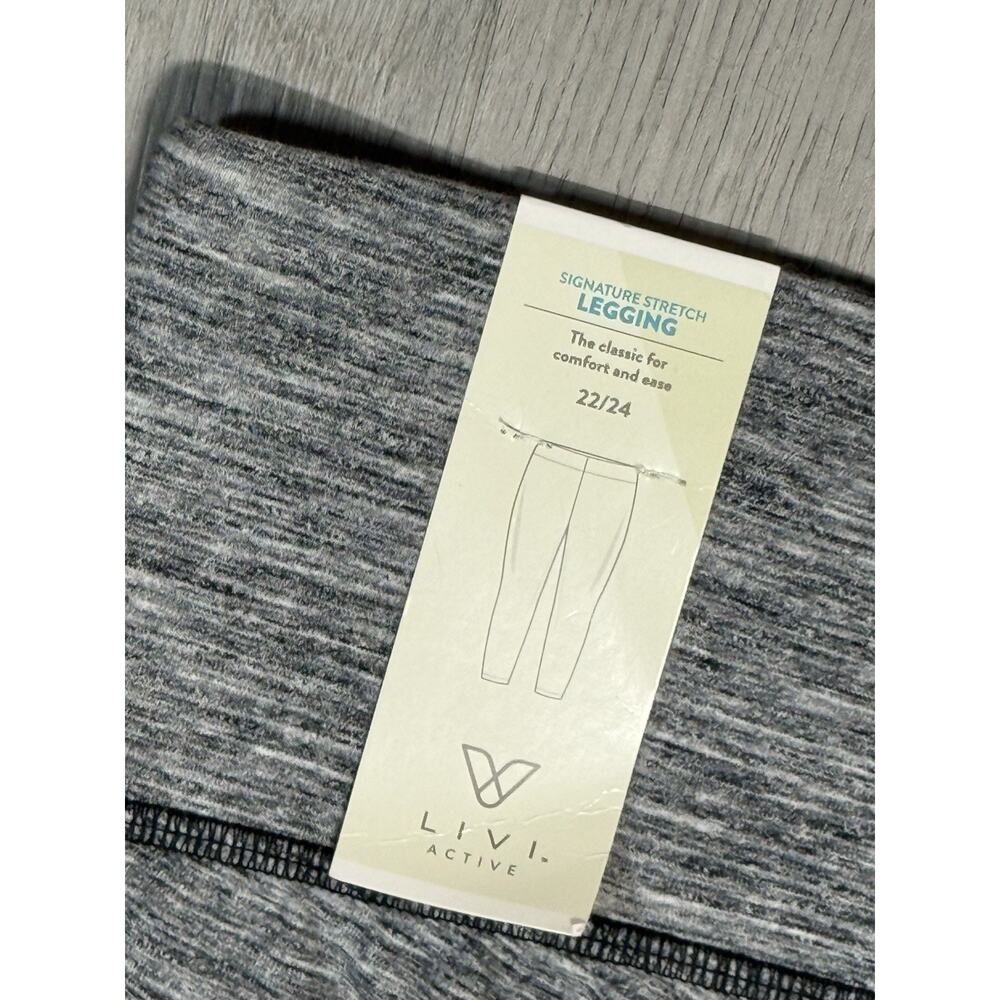 LIVI Active Lane Bryant Signature Stretch Legging Women 22/24 Mesh Side NWT - Picture 10 of 12
